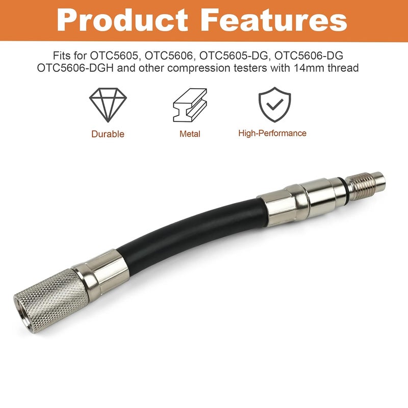 Jetuplusllc Compression Tester 12mm Adapter Compatible with 2008 and Newer Ford 4.6, 5.4 and 6.8L 3-Valve Engines with 12mm Spark Plugs - Image 5